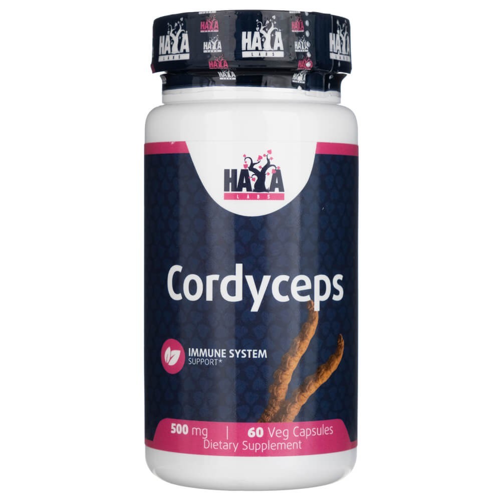 Haya Labs Cordyceps 500 mg - 60 kapsulas