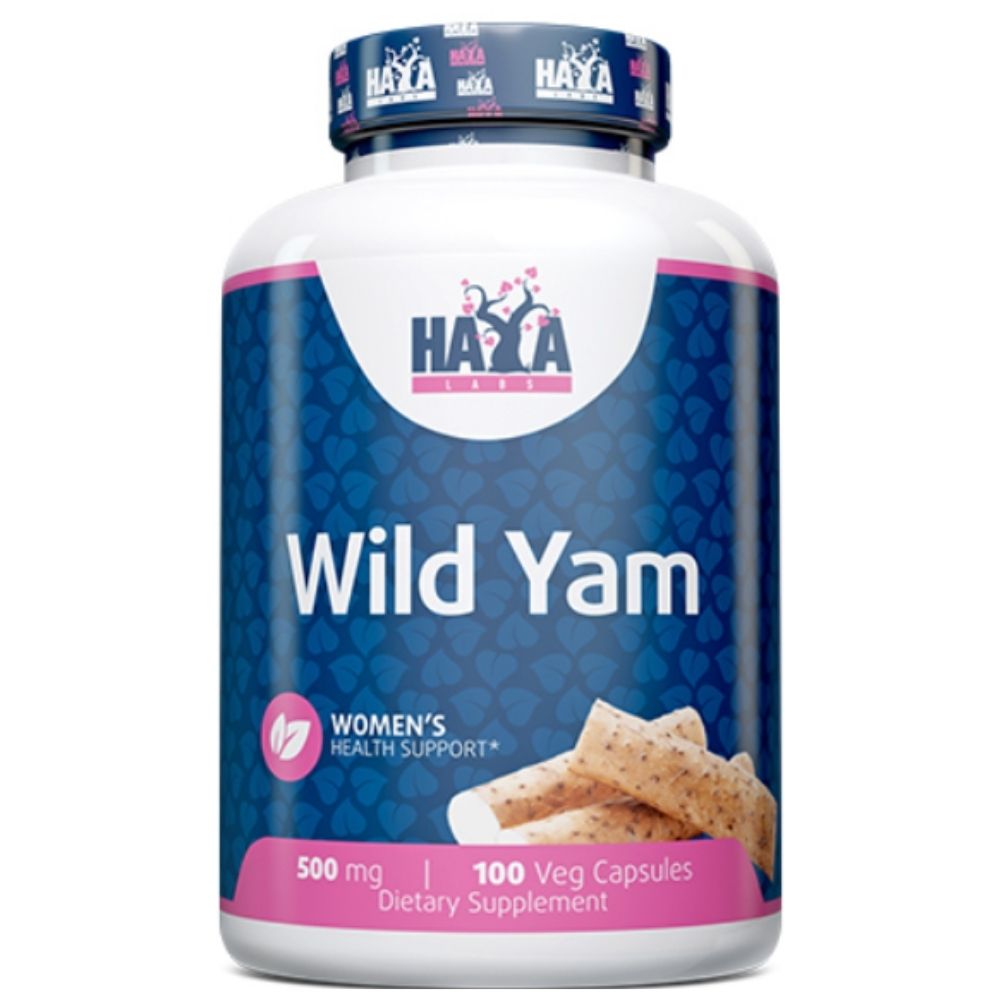 Haya Labs Savvaļas batātes saknes 500 mg, batātes saknes – 100 kapsulas