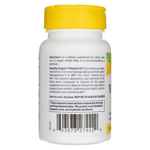 Sveikos kilmės vitaminas K2 kaip MK-7 100 mcg - 60 minkštųjų gelių - Magnis.lt