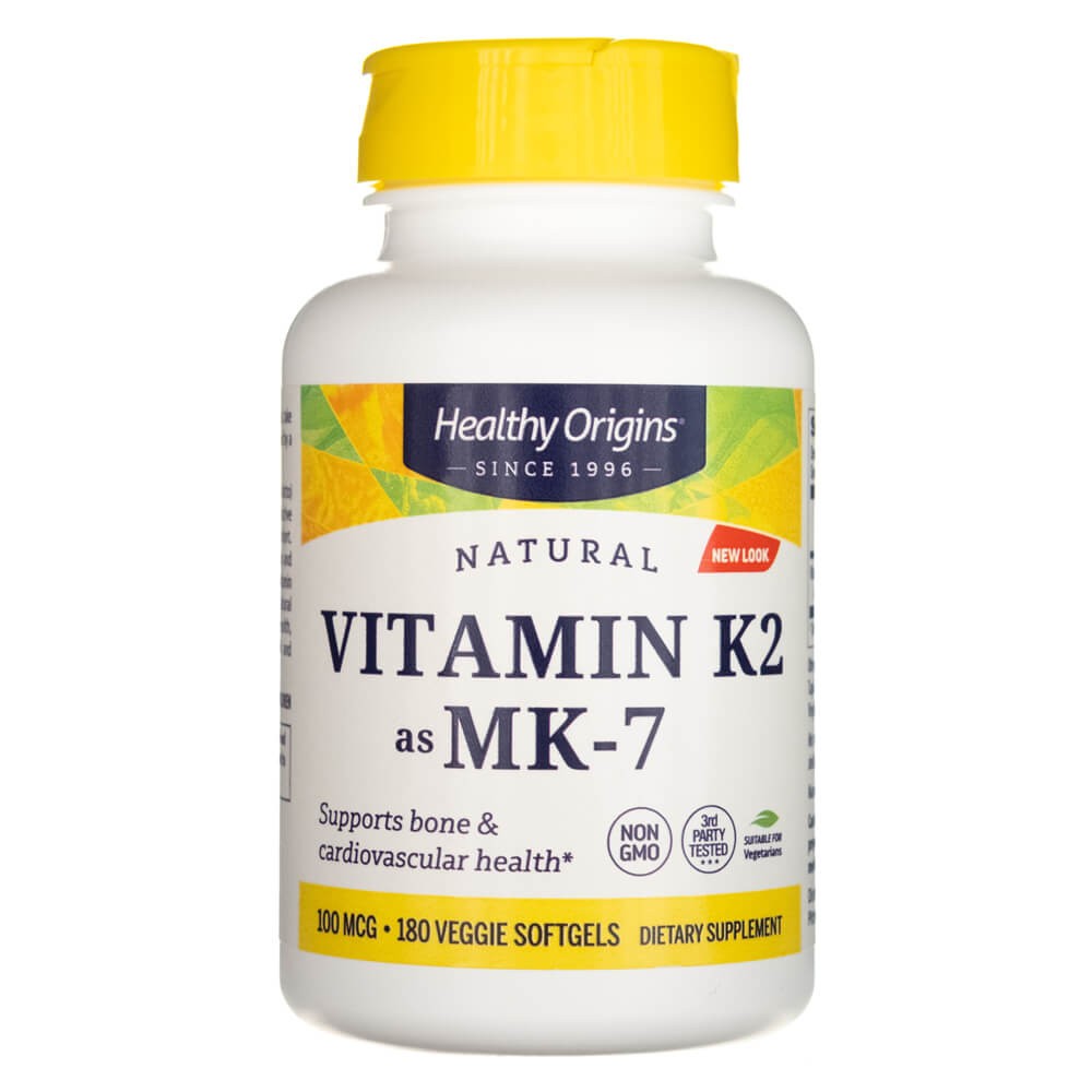 Sveikos kilmės vitaminas K2 kaip MK-7 100 mcg - 180 minkštųjų gelių - Magnis.lt