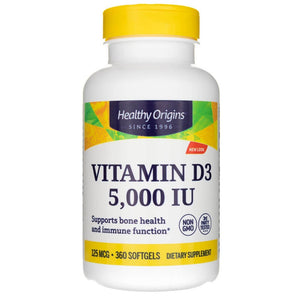 Sveikos kilmės vitaminas D3 5000 TV - 360 minkštųjų gelių - Magnis.lt