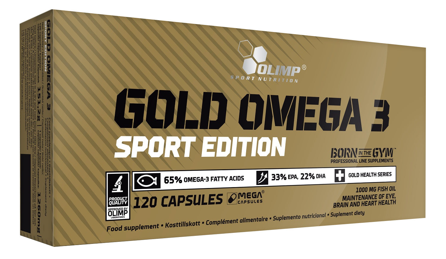 Gold Omega 3, Sport Edition - 120 caps - Olimp Nutrition