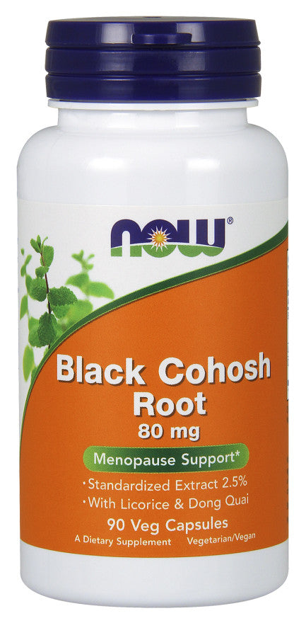 Black Cohosh Root, 80mg - 90 vcaps - NOW Foods