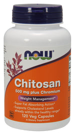 Chitosan, 500mg Plus Chromium - 120 vcaps - NOW Foods