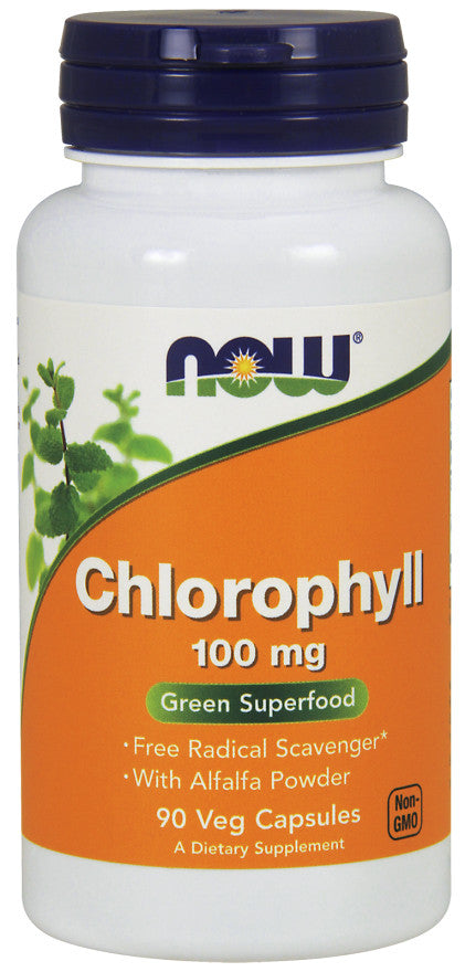 Chlorophyll, 100mg - 90 vcaps - NOW Foods