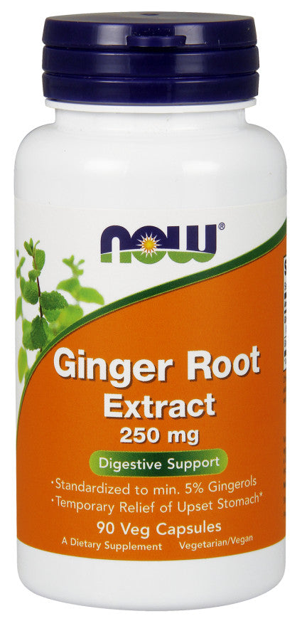 Ginger Root Extract, 250mg - 90 vcaps - NOW Foods