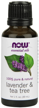 Essential Oil, Lavender & Tea Tree Oil - 30 ml. - NOW Foods