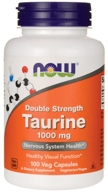Taurine, 1000mg Double Strength - 100 vcaps - NOW Foods
