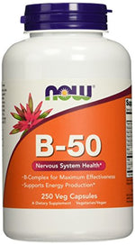Vitamin B-50 - 250 vcaps - NOW Foods