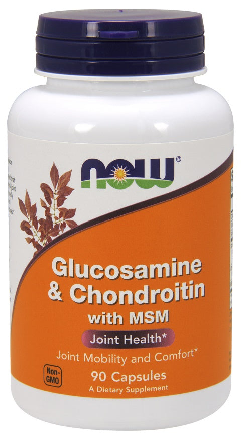 Glucosamine & Chondroitin with MSM - 90 caps - NOW Foods