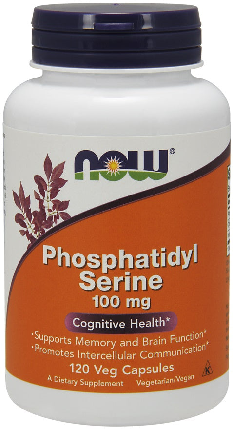 Phosphatidyl Serine, 100mg - 120 vcaps - NOW Foods