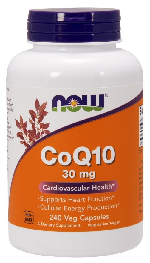 CoQ10, 30mg - 240 vcaps - NOW Foods