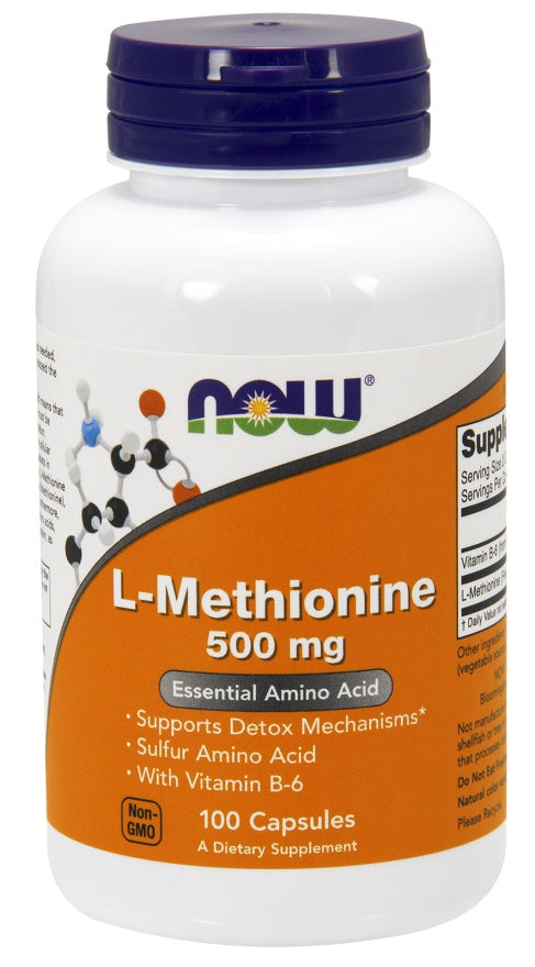 L-Methionine, 500mg - 100 caps - NOW Foods