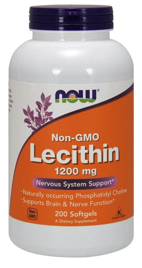 Lecithin, 1200mg Non-GMO - 200 softgels - NOW Foods