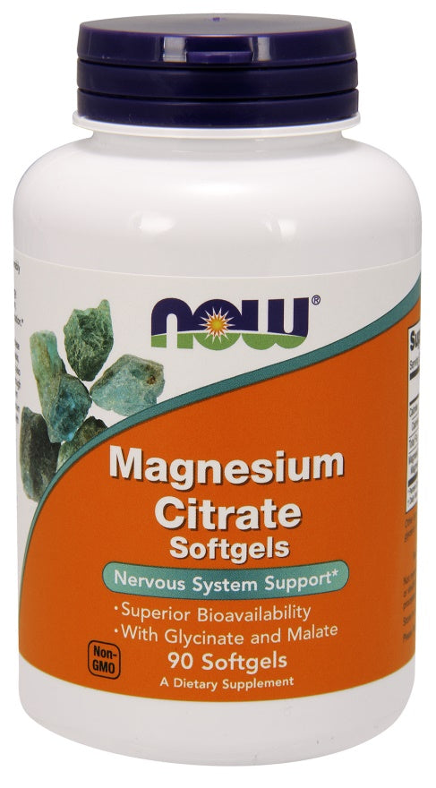 Magnesium Citrate Softgels - 90 softgels - NOW Foods