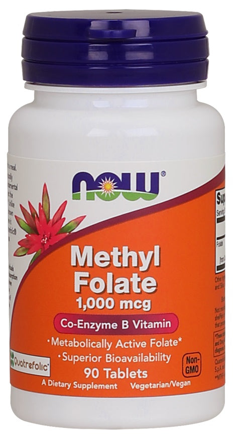 Methyl Folate, 1000mcg - 90 tablets - NOW Foods