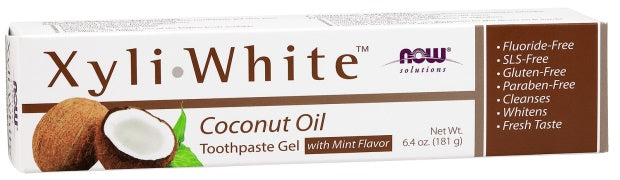 XyliWhite, Coconut Oil Toothpaste Gel - 181 grams - NOW Foods