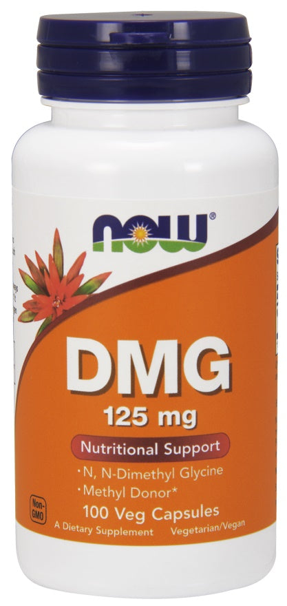 DMG (Dimethylglycine), 125mg - 100 vcaps - NOW Foods