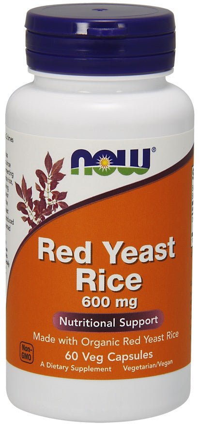Red Yeast Rice, 600mg - 60 vcaps - NOW Foods