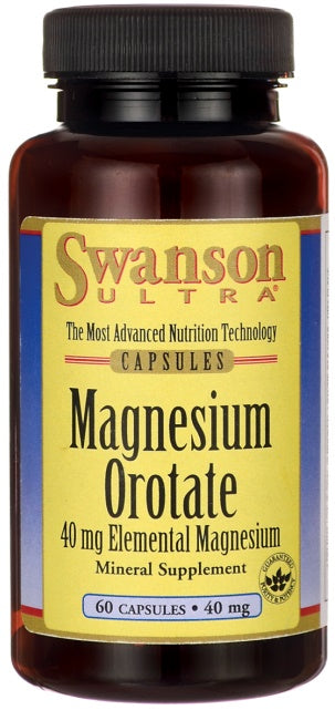 Magnesium Orotate, 40mg - 60 caps - Swanson
