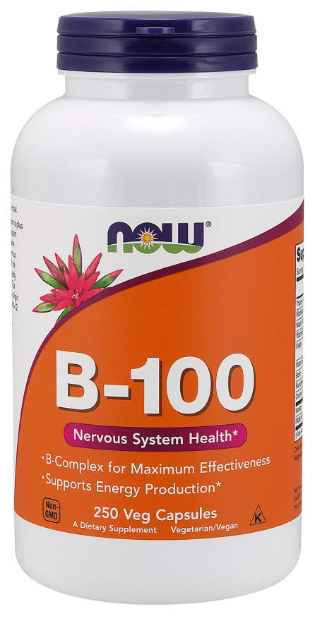 Vitamin B-100 - 250 vcaps - NOW Foods