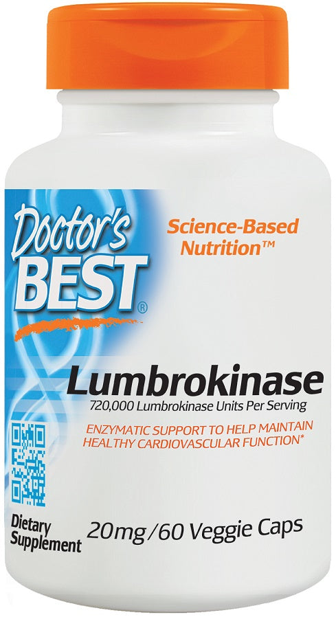 Lumbrokinase, 20mg - 60 vcaps - Doctor's Best