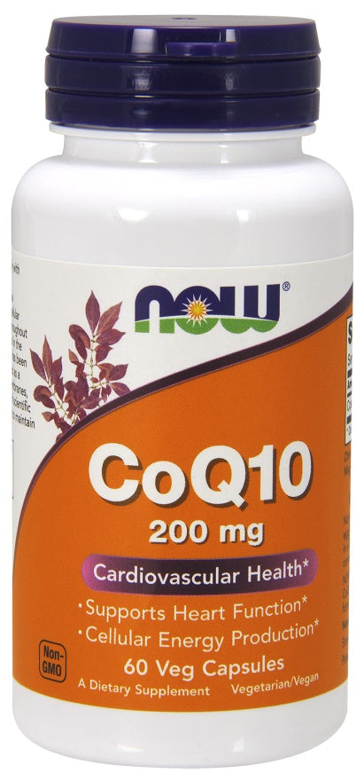 CoQ10, 200mg - 60 vcaps - NOW Foods