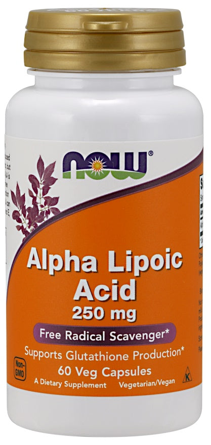 Alpha Lipoic Acid, 250mg - 60 vcaps - NOW Foods