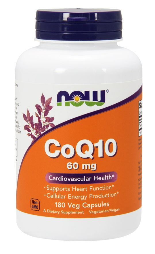CoQ10, 60mg - 180 vcaps - NOW Foods