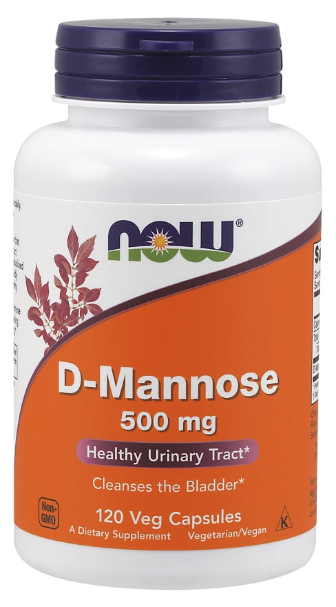 D-Mannose, 500mg - 120 vcaps - NOW Foods