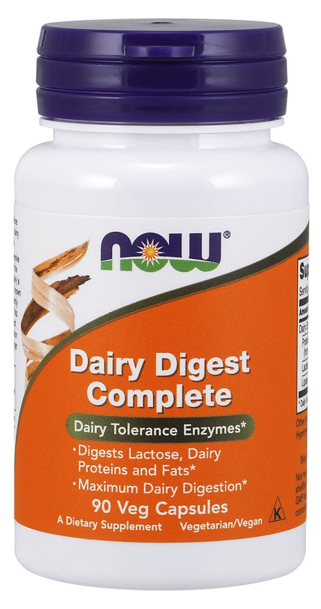 Dairy Digest Complete - 90 vcaps - NOW Foods