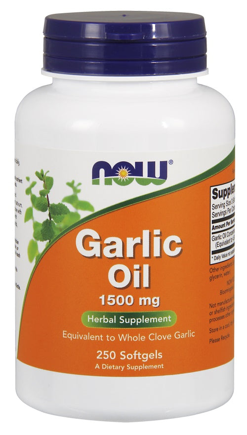 Garlic Oil, 1500mg - 250 softgels - NOW Foods