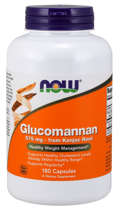 Glucomannan from Konjac Root, 575mg - 180 caps - NOW Foods