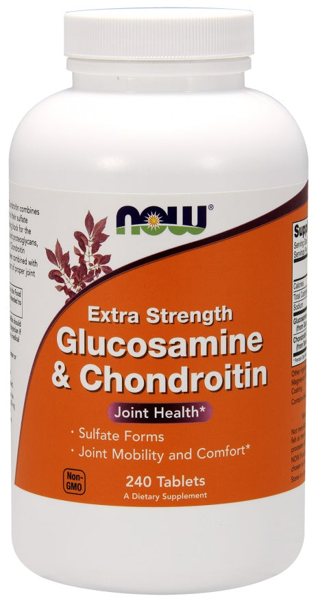 Glucosamine & Chondroitin Extra Strength - 240 tablets - NOW Foods