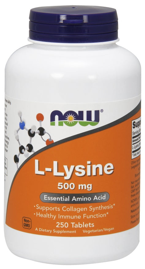 L-Lysine, 1000mg - 250 tablets - NOW Foods