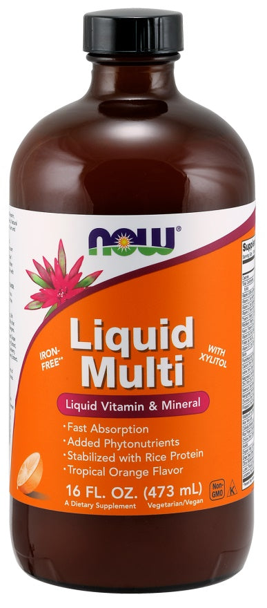 Liquid Multi, Wild Berry (Iron Free) - 473 ml. - NOW Foods