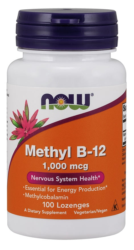 Methyl B-12, 1000mcg - 100 lozenges - NOW Foods