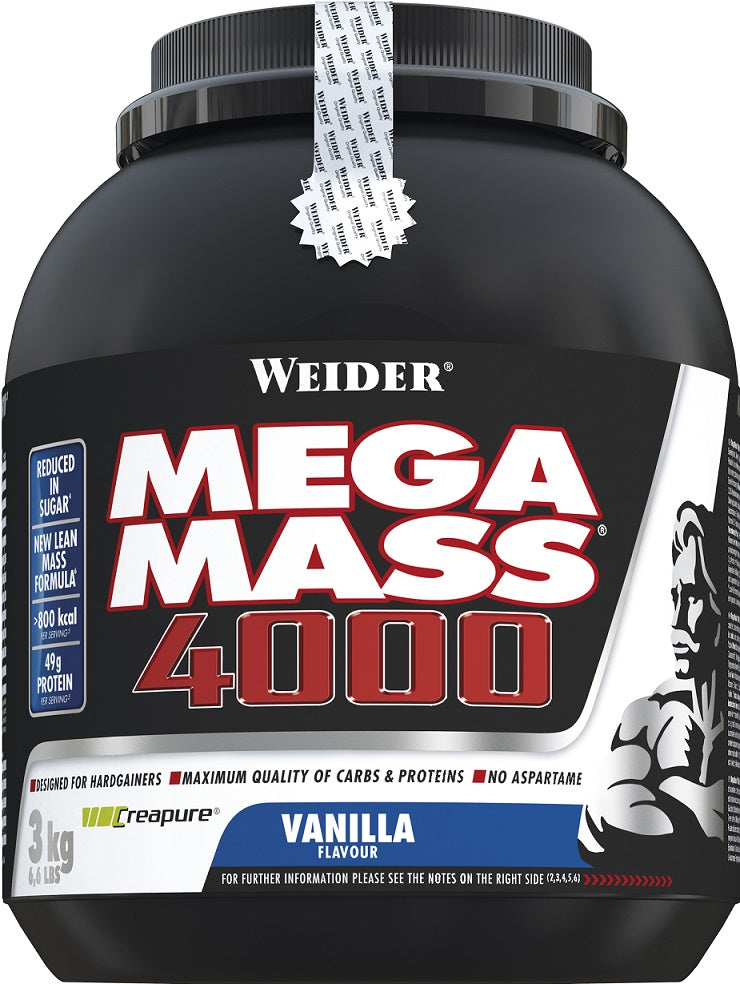 Mega Mass 4000, Chocolate - 3000 grams - Weider