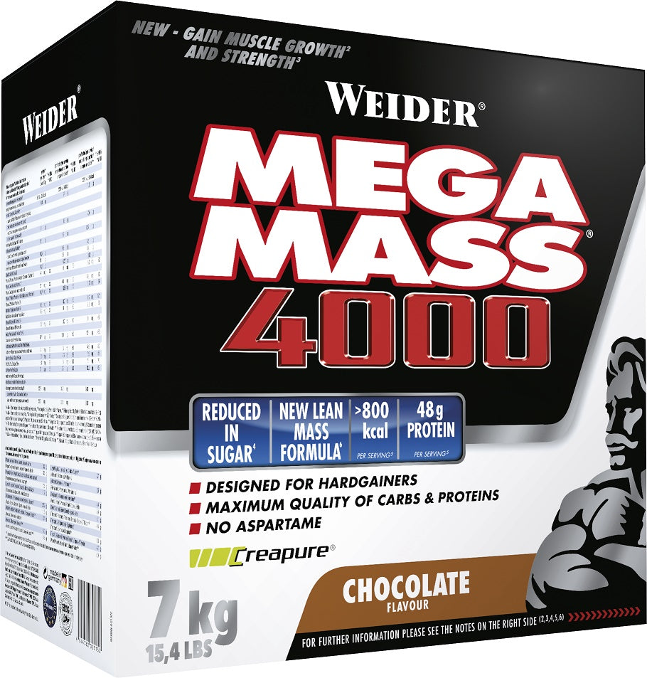 Mega Mass 4000, Vanilla - 7000 grams - Weider
