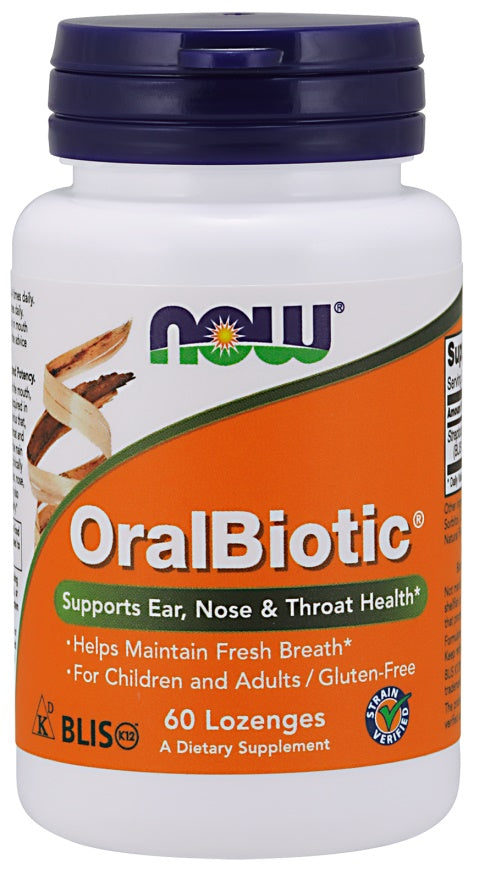 OralBiotic - 60 lozenges - NOW Foods