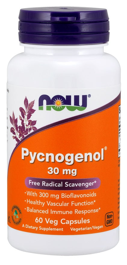 Pycnogenol, 30mg - 60 vcaps - NOW Foods