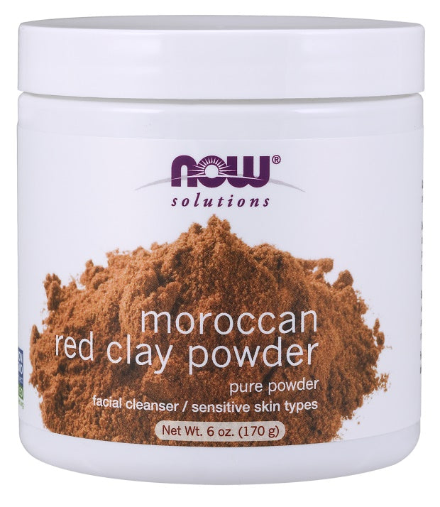Red Clay Powder Moroccan - 170 grams - NOW Foods