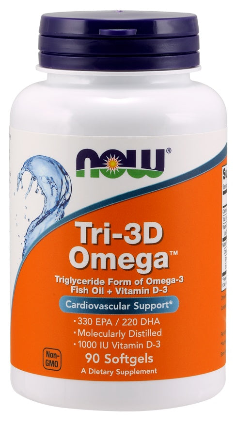 Tri-3D Omega - 90 softgels - NOW Foods