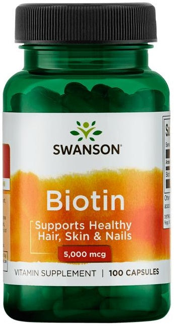 Biotin, 5000mcg - 100 caps - Swanson