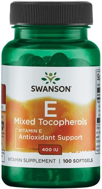 Vitamin E Mixed Tocopherols, 400 IU - 100 softgels - Swanson