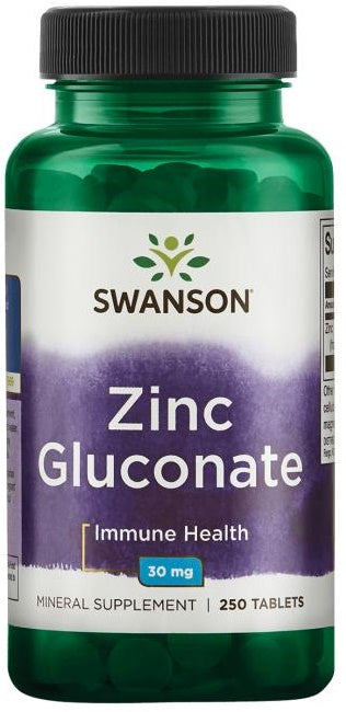 Zinc Gluconate, 30mg - 250 tablets - Swanson