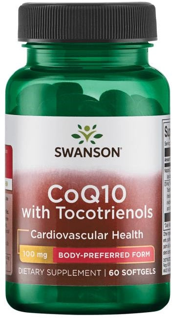 CoQ10, 100 mg (with 10mg Tocotrienols) - 60 softgels - Swanson