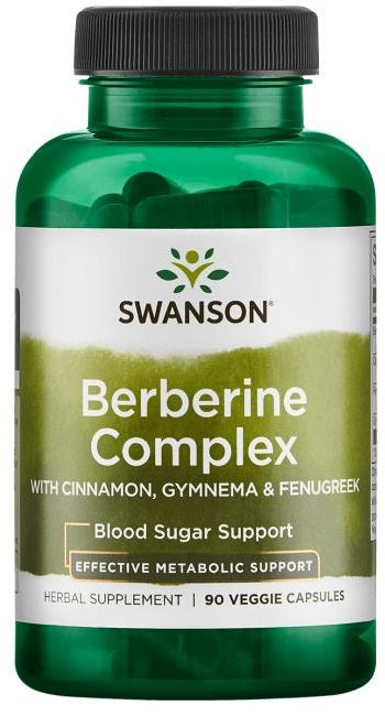 Berberine Complex with Cinnamon, Gymnema & Fenugreek - 90 vcaps - Swanson