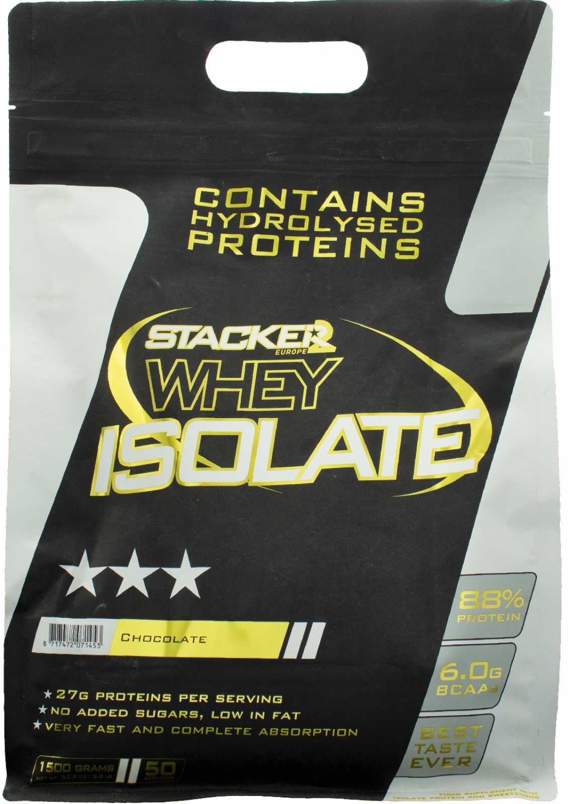 Whey Isolate, Vanilla - 1500 grams - Stacker2 Europe