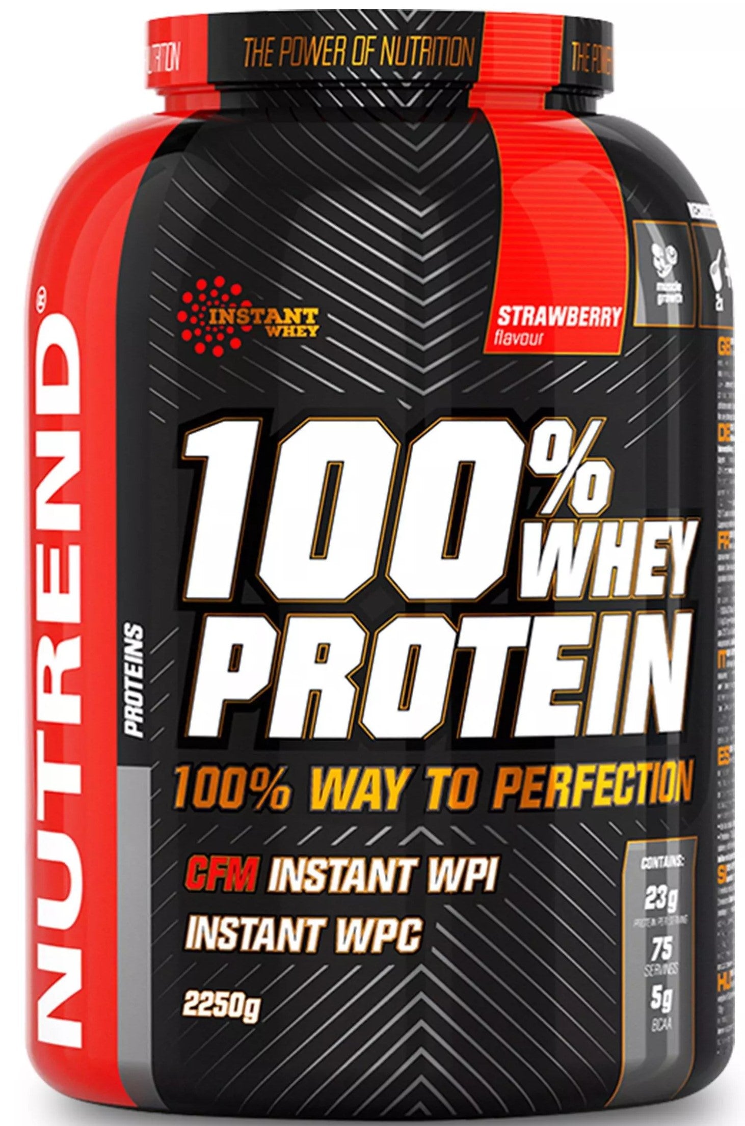 100% Whey Protein, Strawberry - 2250 grams - Nutrend